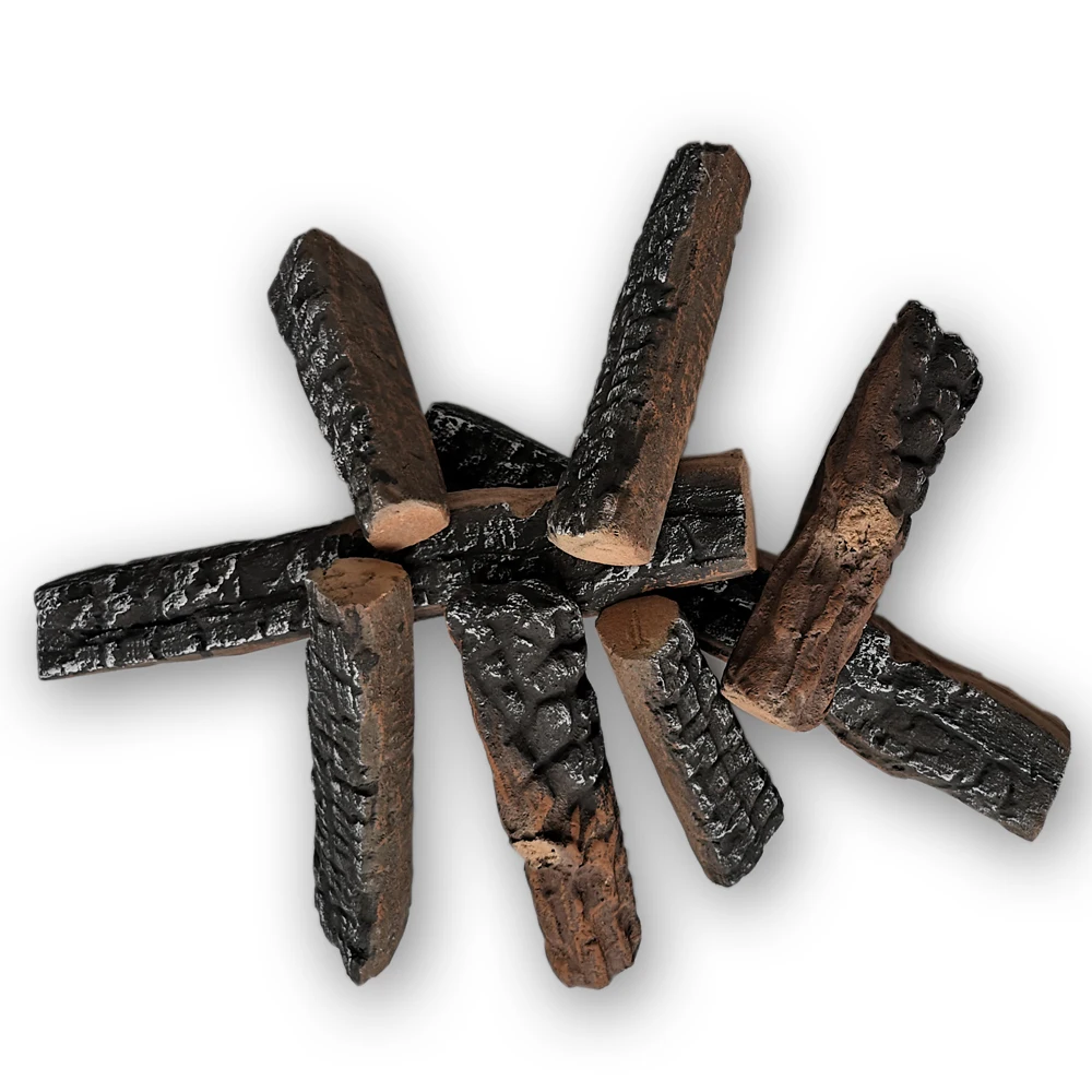 Fireplace accessories firepit Ceramic  alcohol Gas  Log Set decorative wood