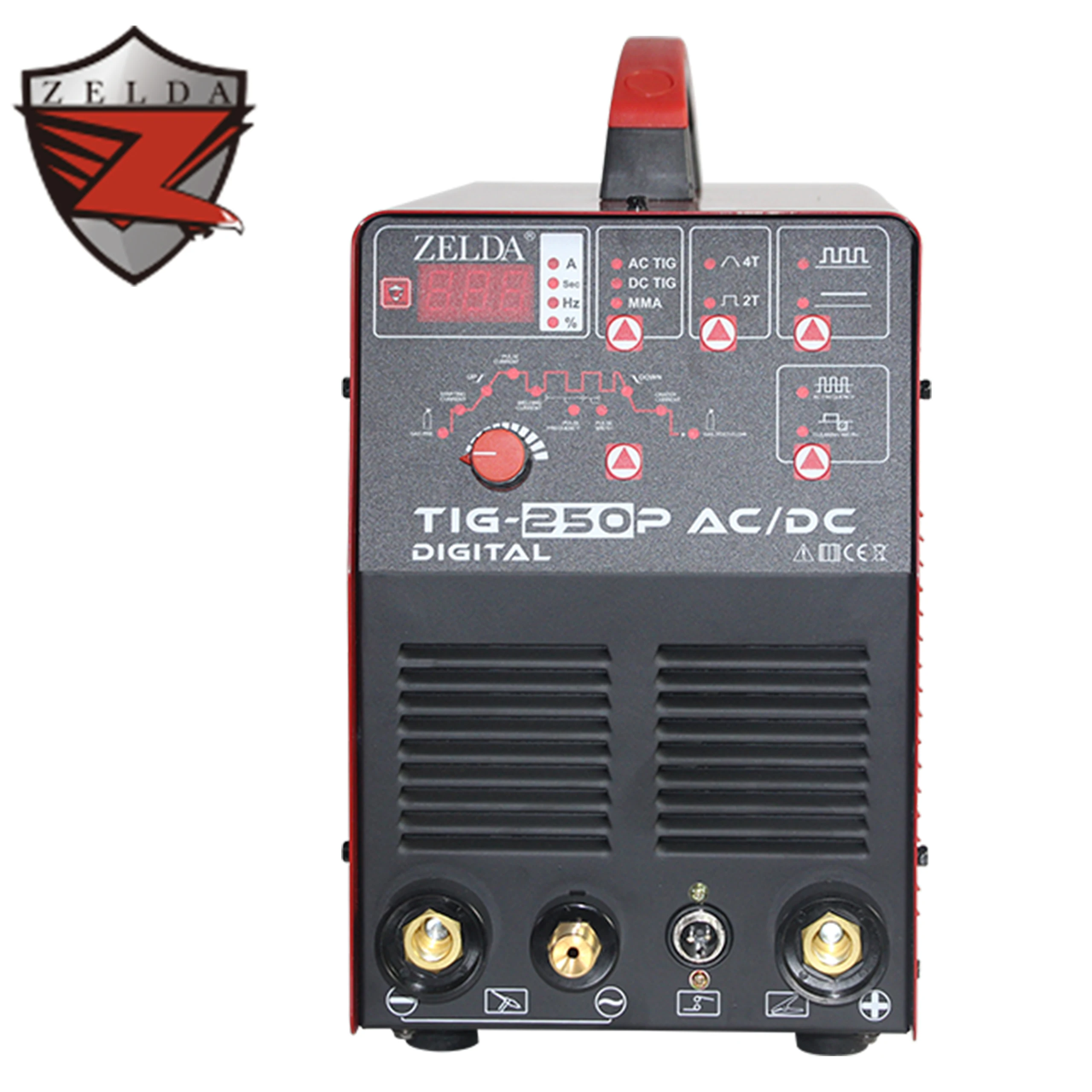 Профессиональный сварочный аппарат tig 250 цифровой ac dc алюминиевый