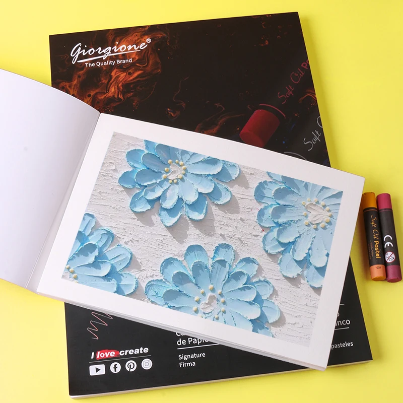 Wholesale High Quality 200gsm A5 Art Paper Black Oil Pastel Sketch Book for Students and Suppliers