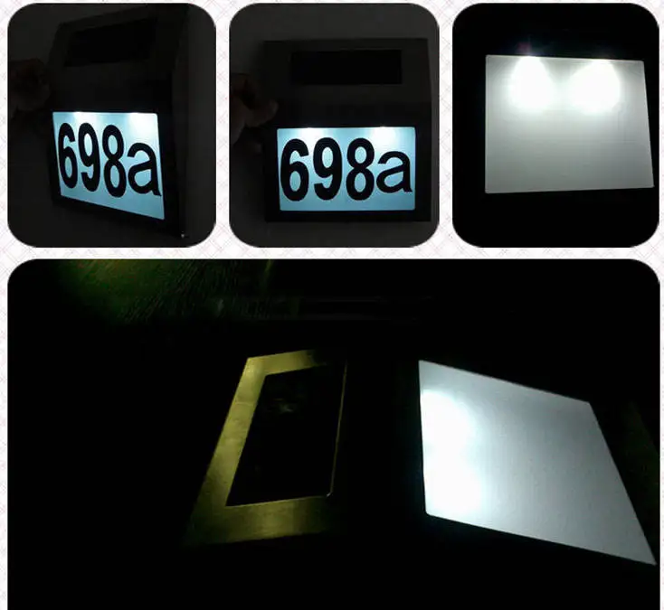 Hot sale stainless steel solar mailbox House garden Post box