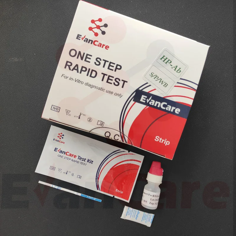 
Evancare high quality one step H.Pylori Ab/Ag Test for Helicobacter antibody 
