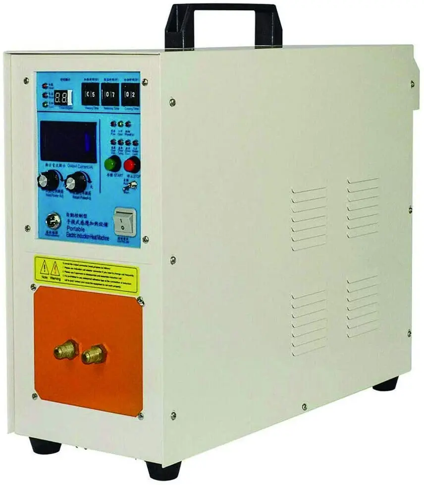 15KW 30-100KHz High Frequency Induction Heater Furnace 2200 Degree (3992 Fahrenheit) High Frequency Welding Machine Fast Heating