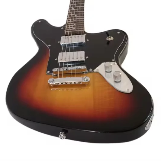 Afanti Customized HH Pickup Maple Neck 6 String Sunburst Electric Guitar