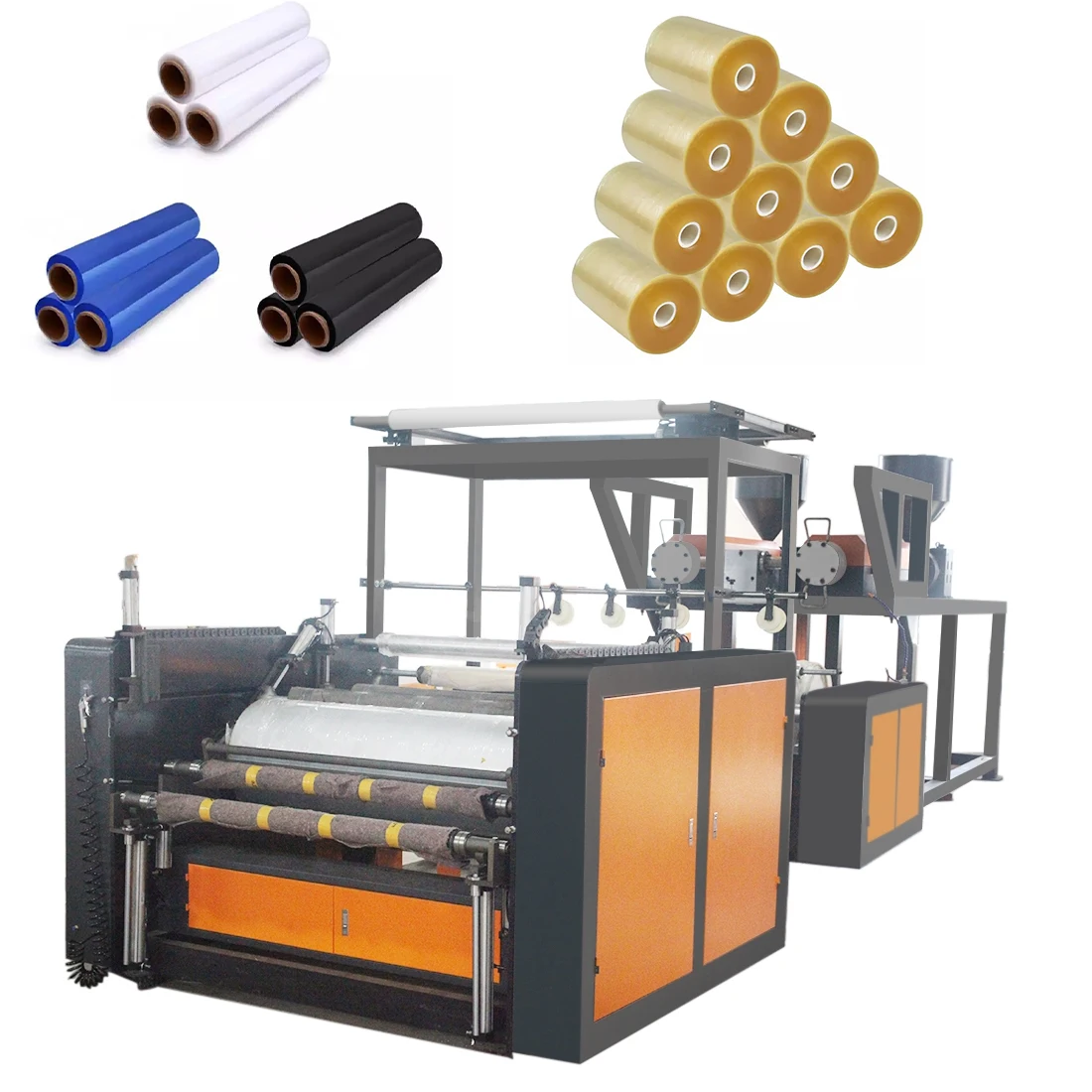 Made in China PE stretch film manufacturer ex factory price Stretch wound film extruder PVC film extruder new