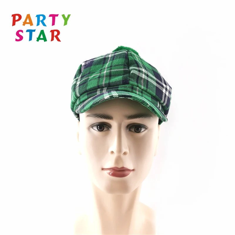 Wholesale Custom Trend Green Irish Festival Sequin Fedora Hat St. Patricks Day Party Hats
