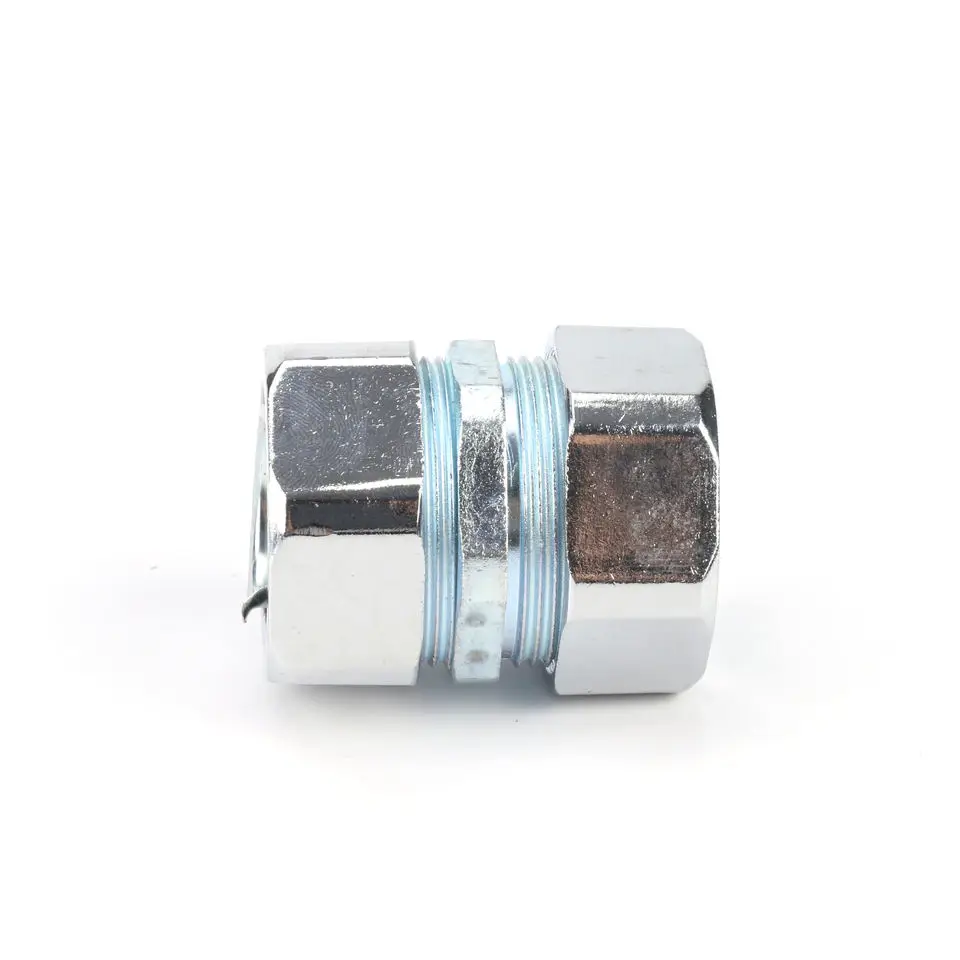 1/2 Inch Electrical Waterproof Hexagon Galvanized Dgj Corrugated Liquid Tight Flexible Conduit Connector