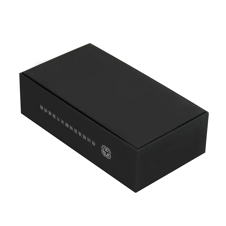 Custom Design New Style Fashion Black Mobile Phone Packing Rigid Paper Software Box Gift Boxes For Samsung/Iphone