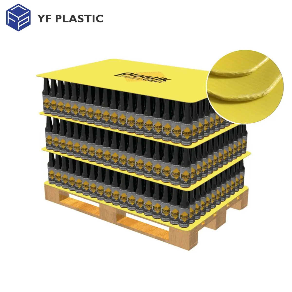 YF 4mm 5mm Plastic Panels Sheet Board Corrugated Plastic Bottle Divider Layer pad