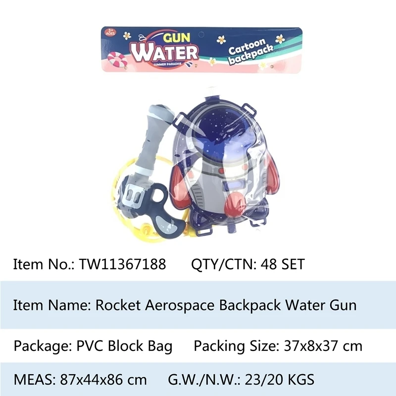 2020 Hot Sale new toys Rocket Aerospace Backpack Water Gun good gift