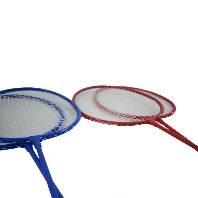 AT Wholesale Cheap Portable Badminton Racket Set Four Racquets Shuttlecocks Net with Carry Bag for Outdoor Sports Training