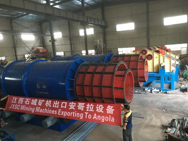 Китай премиум-производитель 100 тонн Alluvia Gold Wash Plant полное оборудование золотодобывающая