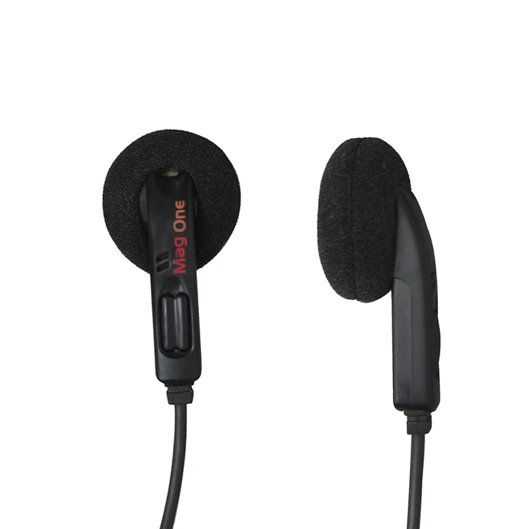 PMLN6069 Walkie Talkie 2 Pin M-type Headset Mic Earpiece Earphone For Two Way Radios