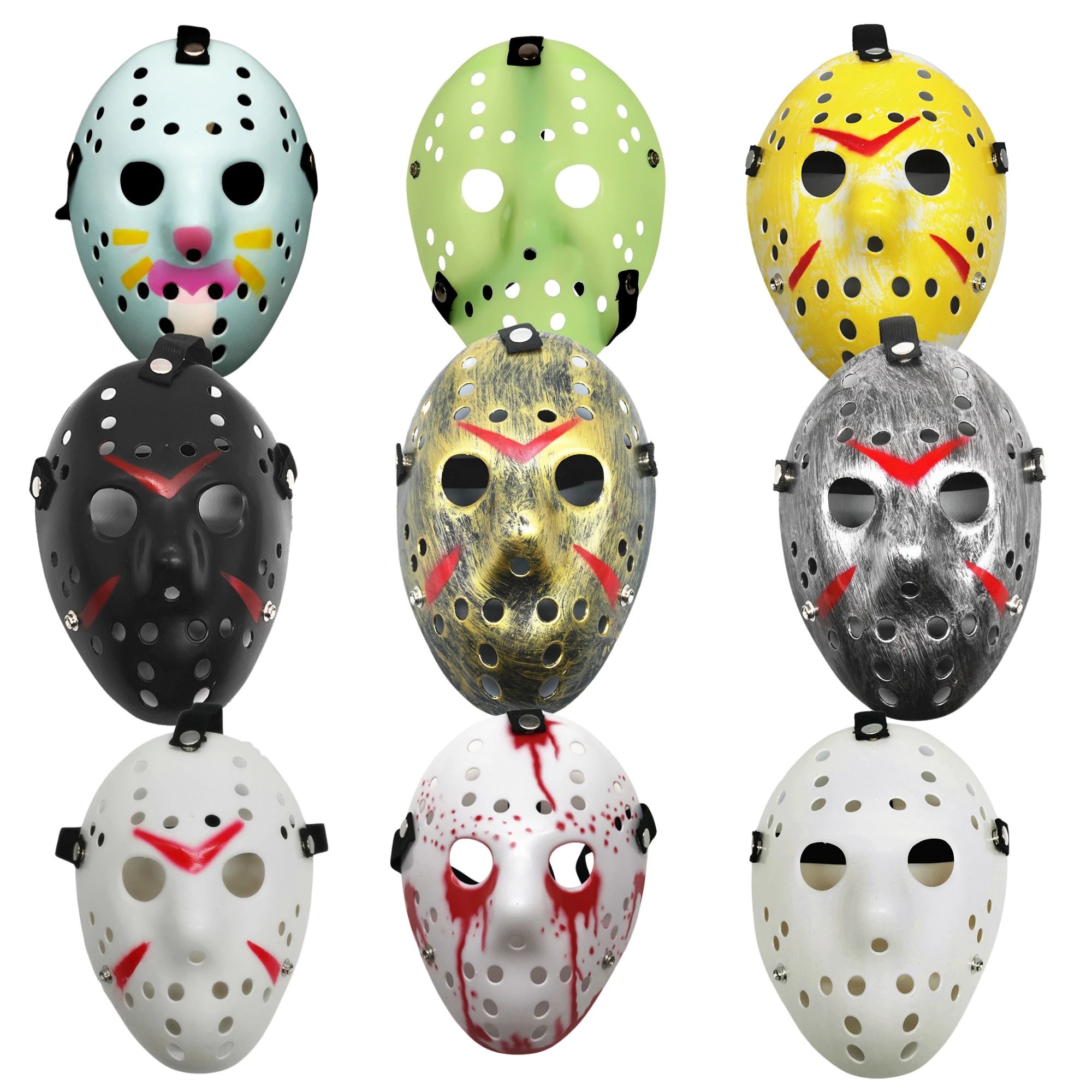 Halloween Mask Party Cosplay Accessories for Face Horrible Masquerade Movie Jason Horrible Halloween Mask