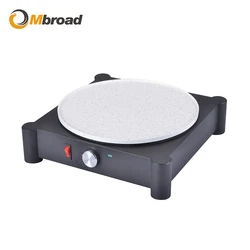 Aluminum 1000W Non-Stick Round Home Electric Egg Crepe Pancake Maker