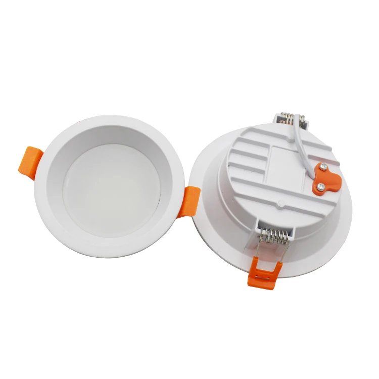 Commercial project modern design recessed ceiling mounted 70-200mm cutout dimmable slim smd cob led panel downlight