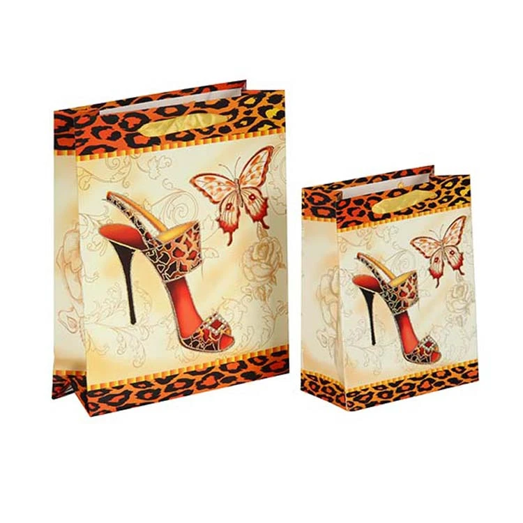 Custom Luxury Shopping Paper bags with Your Own Logo for Shoes