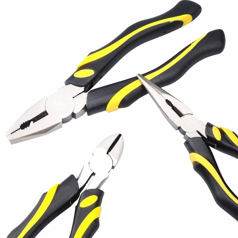 INNO High Quality Multifunction Universal Steel Pliers 6/7/8' With Rubber Grip Handle