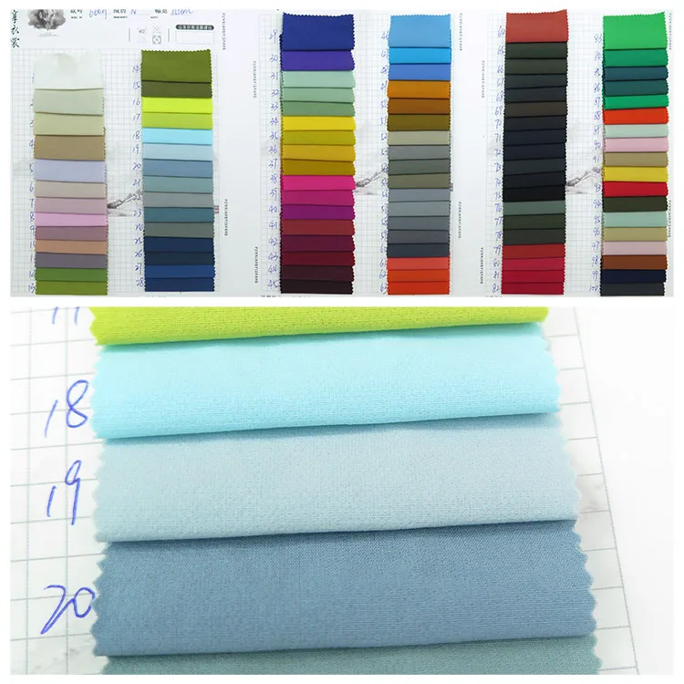 Popular Fashion 4-Way Stretch Spandex Fabric Breathable and Plain Dyed for Girls/Boys Windbreaker Outdoor Suit and Garments