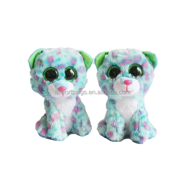 2021 Stock Kids Lovely Cartoon Birthday Gift Ty Big Eye Cat Plush Toy