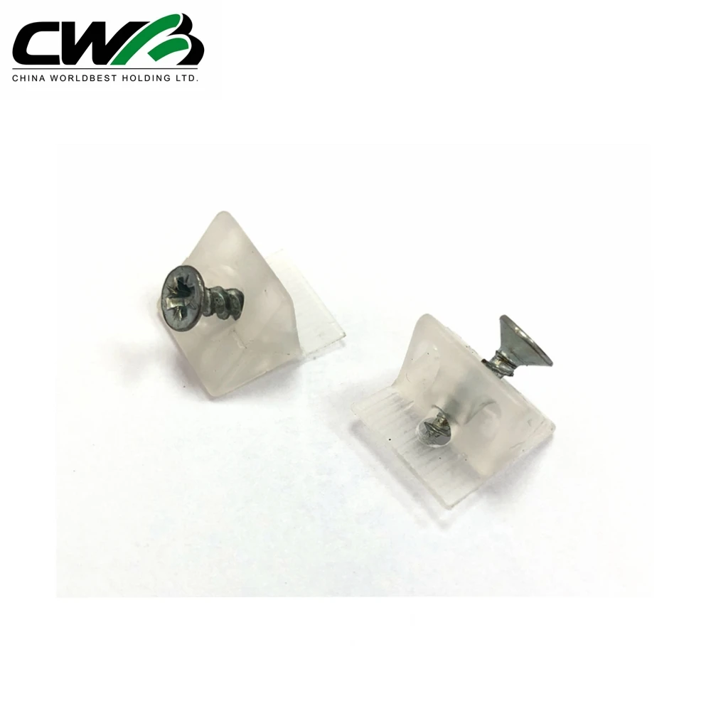 Connector for wood panels Plastic Back Panel Furniture screw Shelf Support Bracket screws