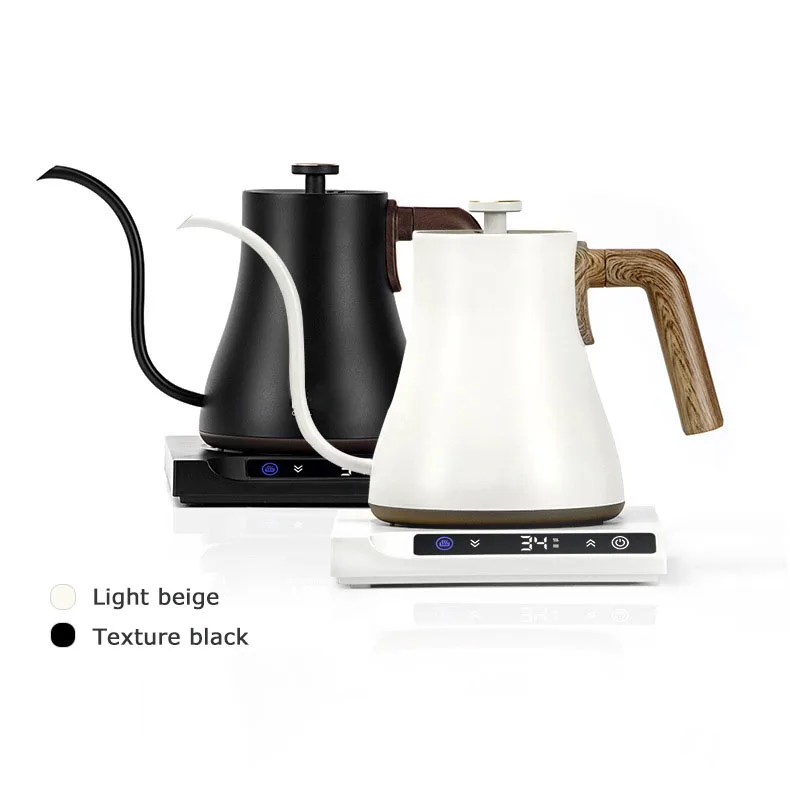 600ML mini Portable tea coffee pot stainless steel gooseneck Black Electric tea Kettle