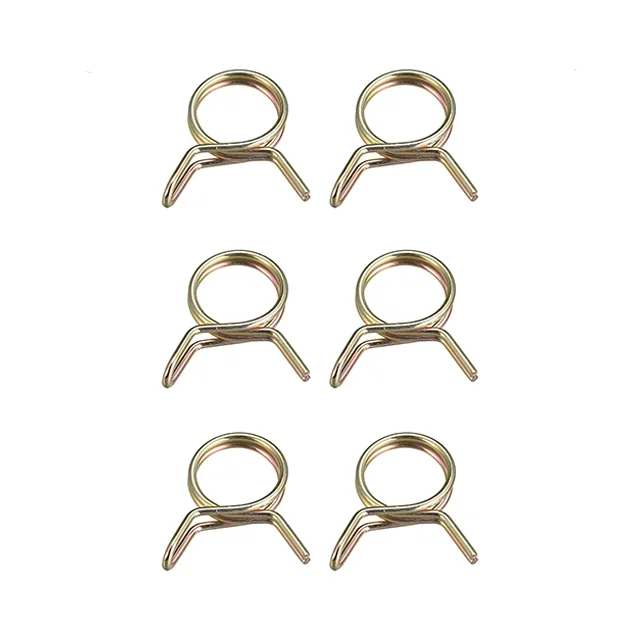 Manufacturer Spring Steel 65Mn Steel Zinc Plated Hose Fuel Line Silicone Tube Spring Clips