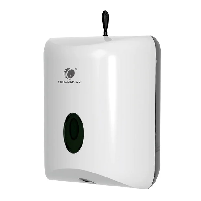 Chuangdian cylindrical large toilet paper holder with lock big jumbo roll paper towel dispenser bathroom restroom CD-8080