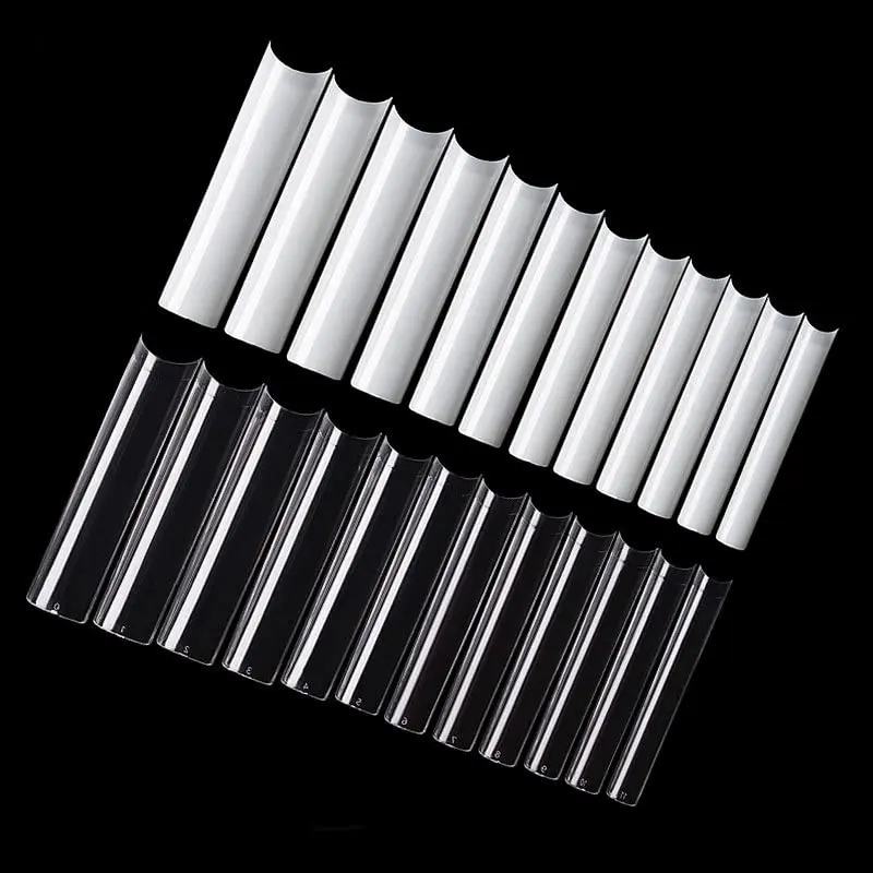 Nail Tips Natural Full Cover Coffin False Ballerina French Nail Tips Extension For Salon Home Diy Gel Nail Tips