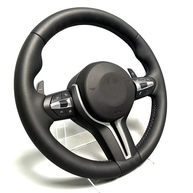 Автомобильный спортивный кожаный руль для BMW M2 M3 M4 M5 M6 F30 F10 F35 F22 E46 E90 E92 F32 E60 F serie автомобиля