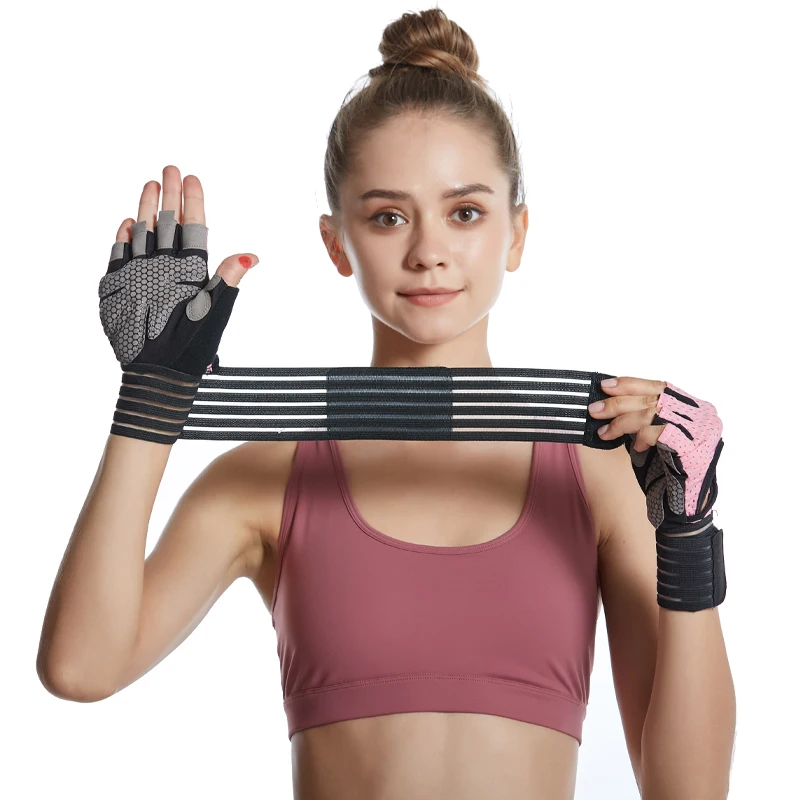 gym mitts breathable half finger workout fitness exercise weight lifting mitts