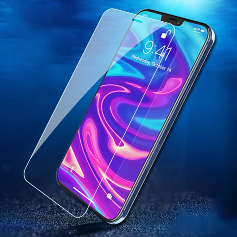 i Phone 14 Pro Max 9d 9h Wholesale Mobile Phone Tempered Glass Easy Install 3 Pack Phone Screen Protector For iPhone 14 15 Plus