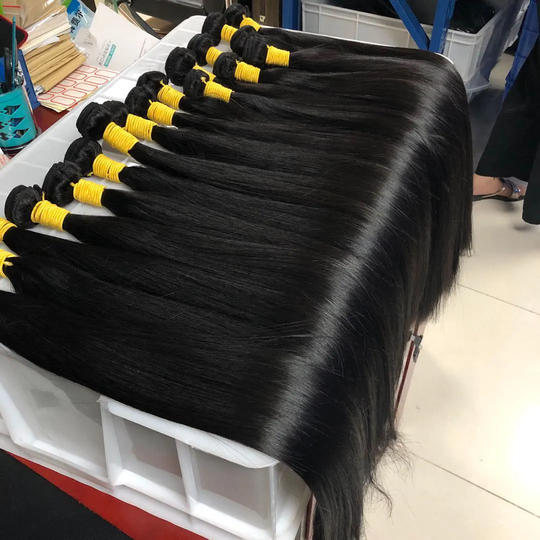 8a Brazilian Straight Hair Weaves 3pcs/lot Virgin Remy Human Hair Bundles Natural Color (18 20 22)