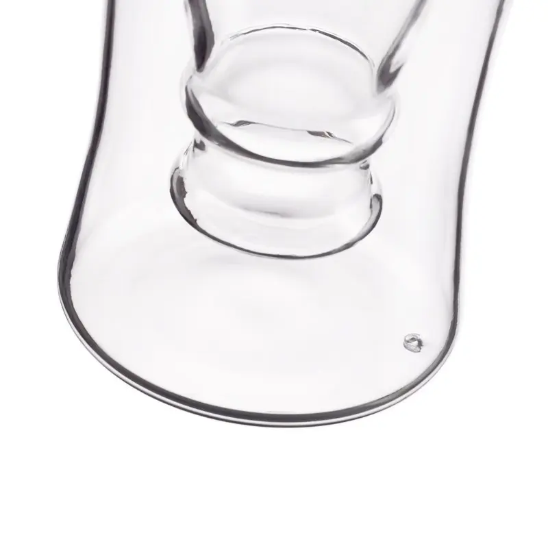 Creative Upside Down Design Beer Glasses Clear Double Wall Insulated Pub Mugs Freezable Glass for Beer Lovers