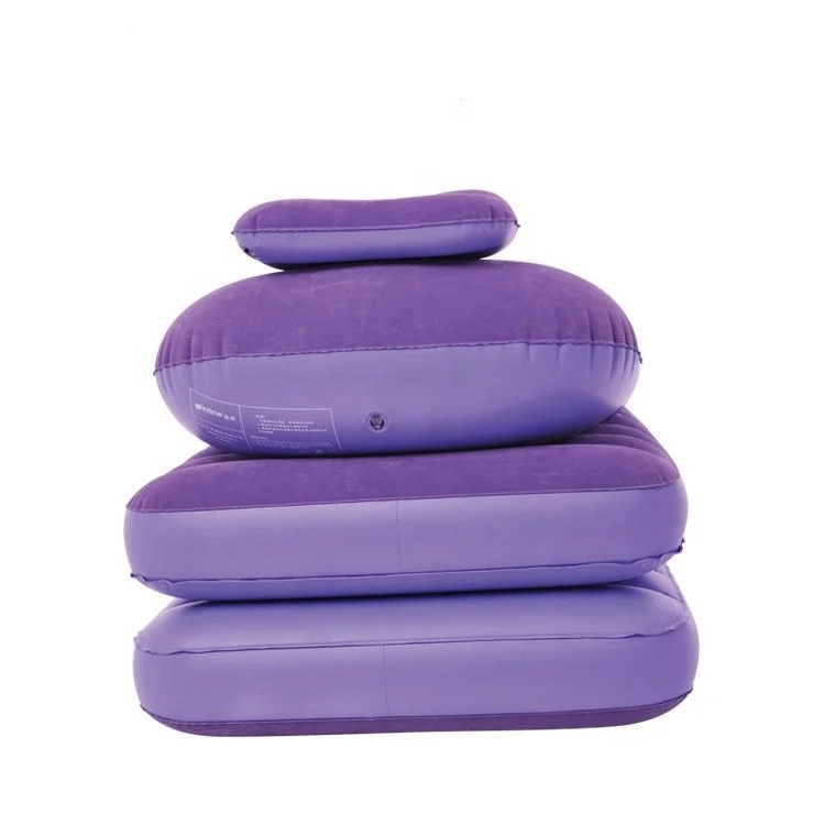 Best selling purple inflatable sofa bed indoor outdoor furniture folding inflatable lazy sofa chair with backrest