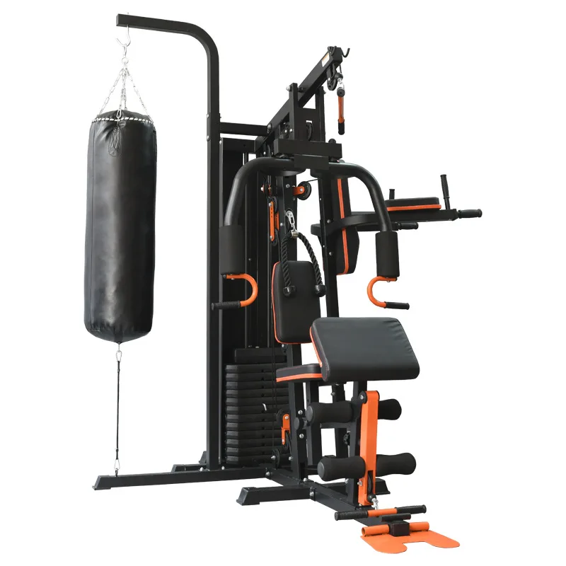multi functional cable cross 3 person Multi Station workout station