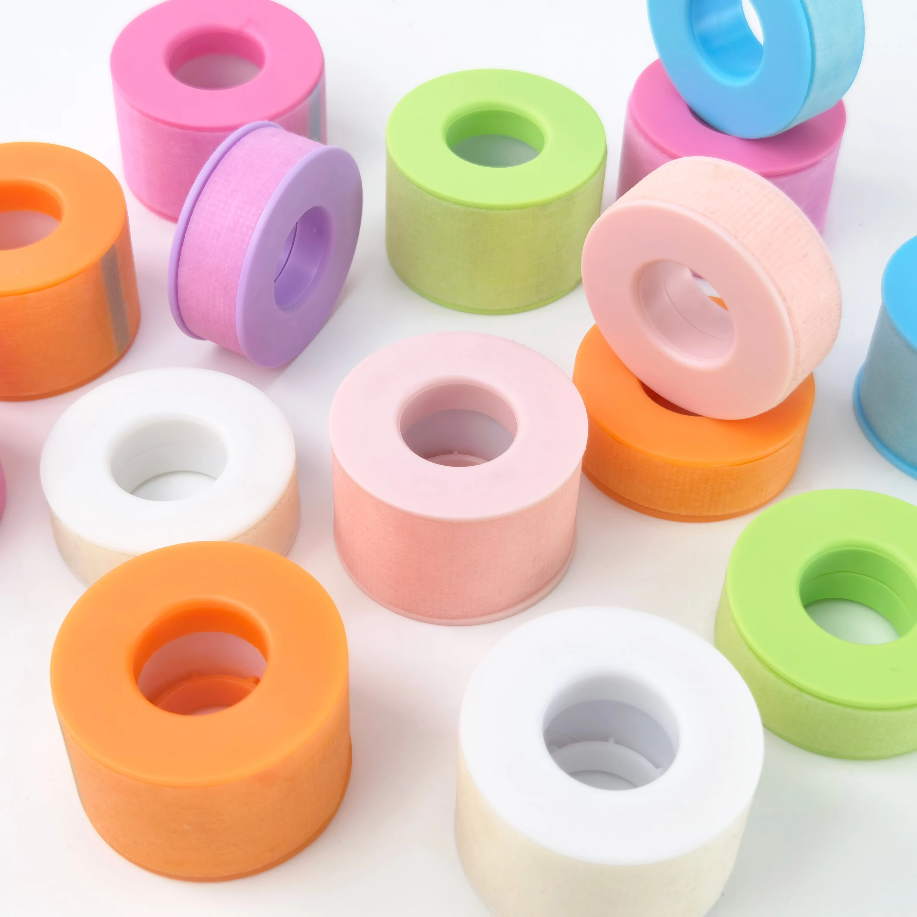 Wholesale Lash Tape Sensitive Skin Silicone Eyelash Tape Blue Pink Purple Lash Tape For Eyelash Extension