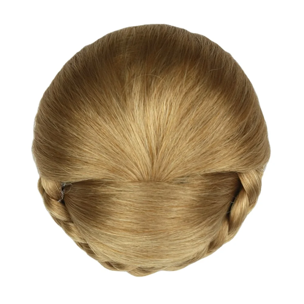 Трикотажные Заплетенные волосы шиньон Пончик Пучок волос Высокая температура волокна синтетические волосы 2021 модный стиль 6 видов цветов 10 шт. Зажим-в