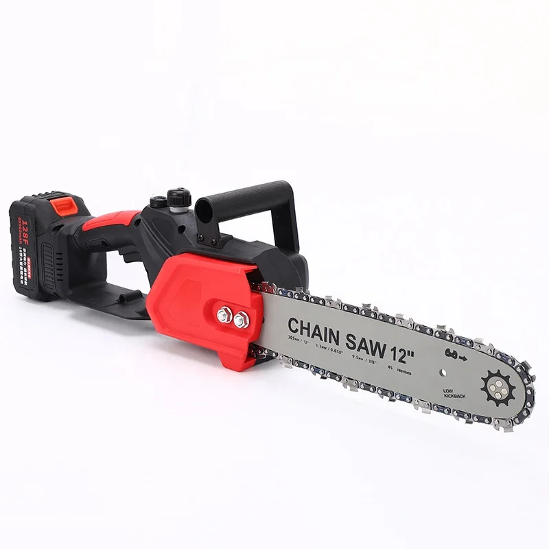 Factory sell 12 in Electric Cordless Chainsaw High-power Household Hand-held Electric Lithium Chainsaw Power Tools chain saw