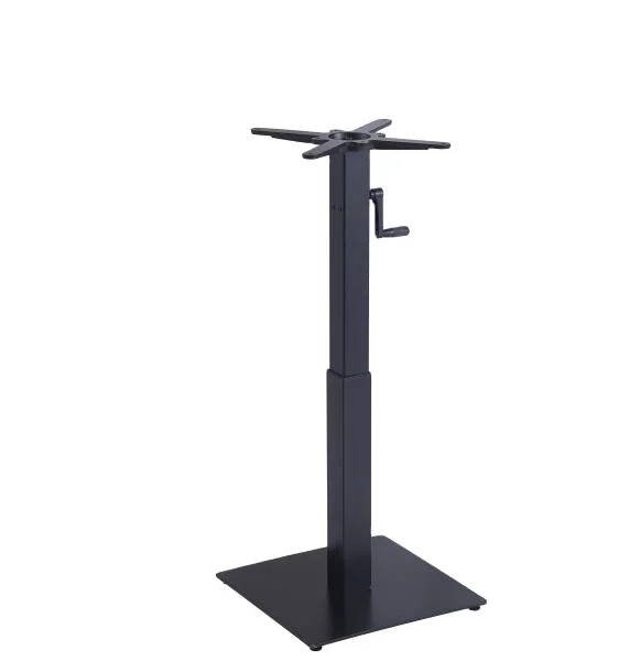 Commercial Contract  Iron Plate Dining Table Base Hand-crank Lifting Table Base Telescopic Leg For Table