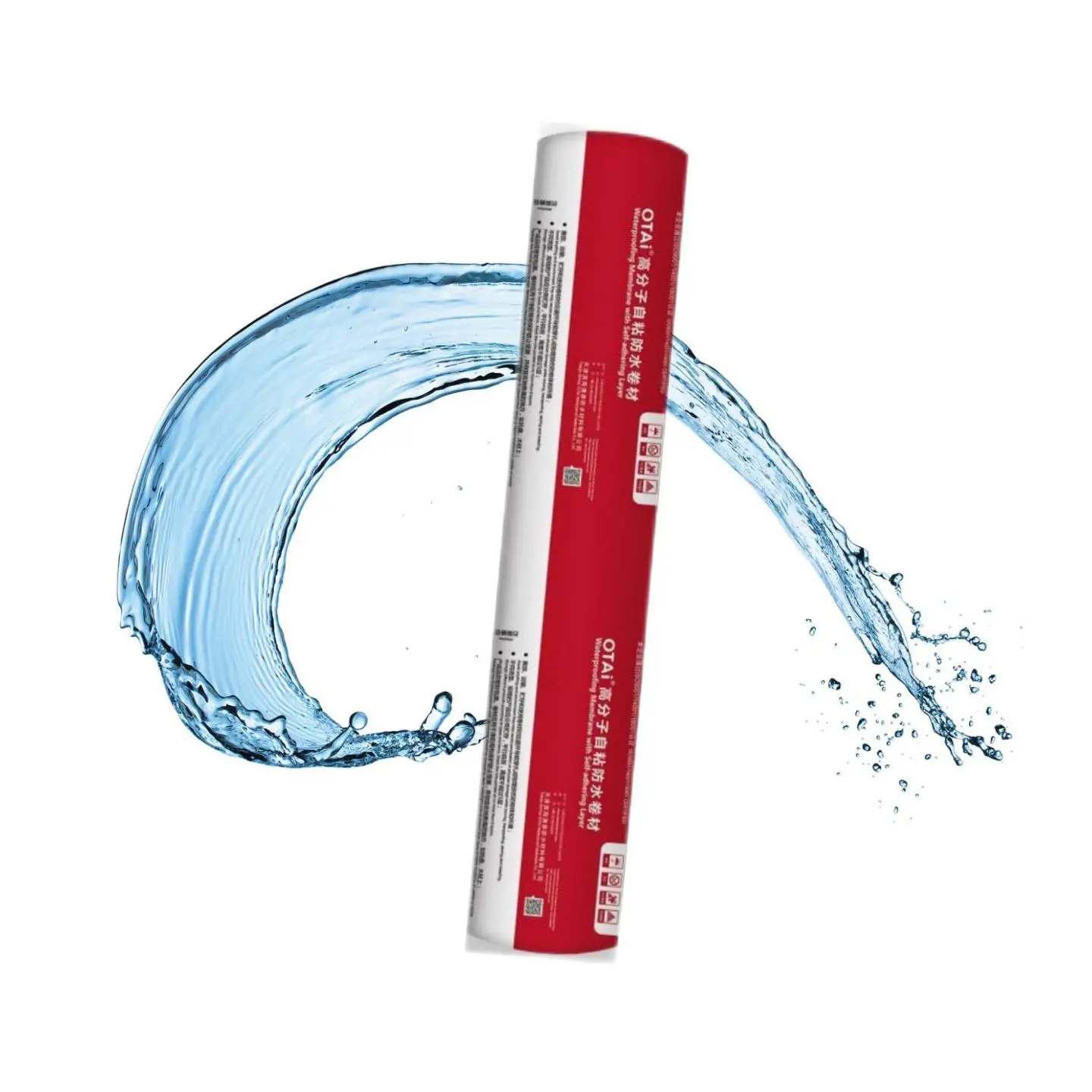 High polymer 1.5mm Sand surface HDPE underground waterproofing membrane for tunnel