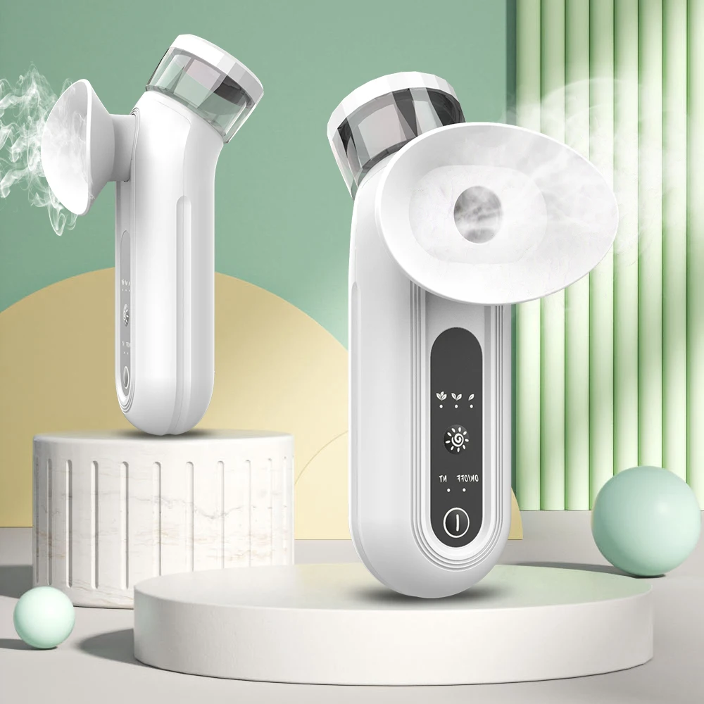 3 Gear Modes Temp Adjustable Eye Spa Mist Sprayer Handy Dual Use Nano Atomization Facial/Eye Mister Dry Eyes Moisturizing