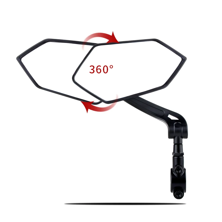 Easy do E Scooter Bike Rearview Side Mirror Convex Glass Mirrors 360 Rotatable Adjustable Bicycle Rear View Mirror for Universal