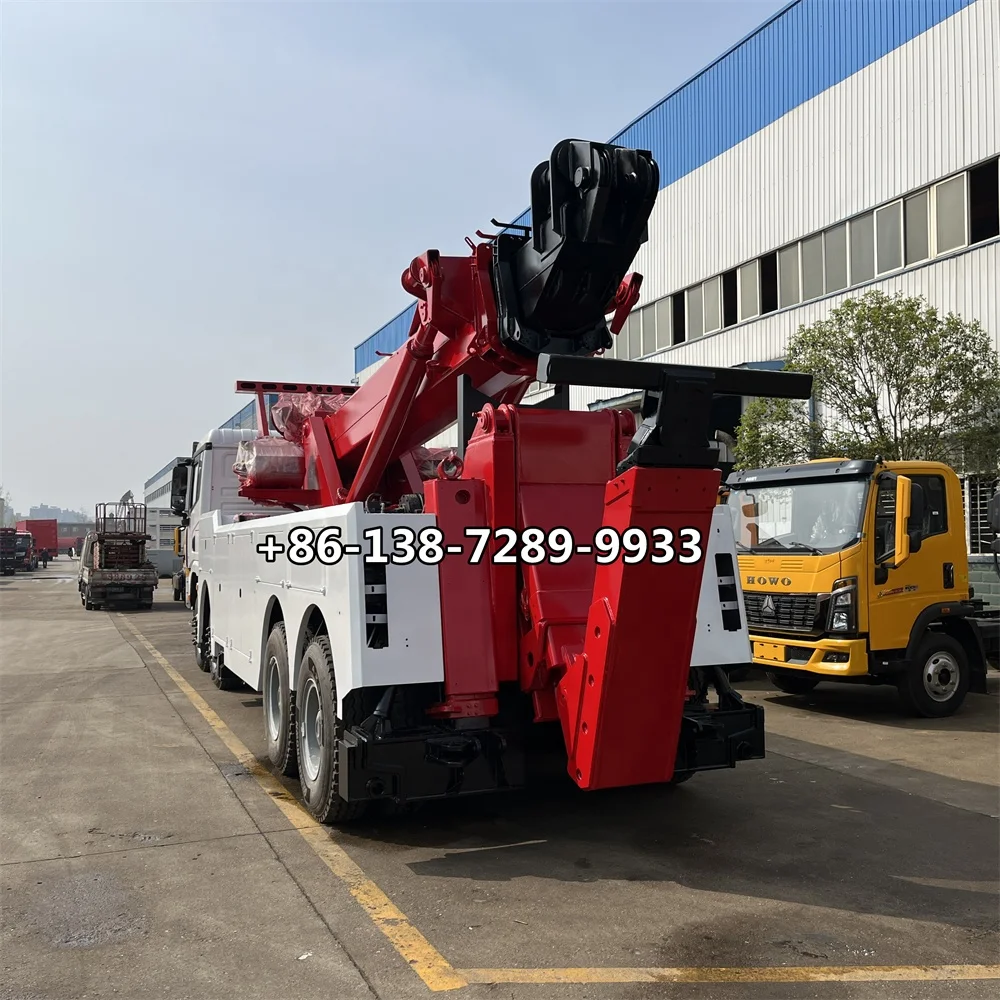High Quality Customized Shacman 70 tons 135000 Pounds underlift towing 100tons Tow Truck Wrecker Body for sale