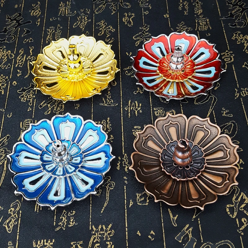 Новый продукт металлическая курильница Lotus Портативная Домашняя палочка для благовоний держатель башня печь