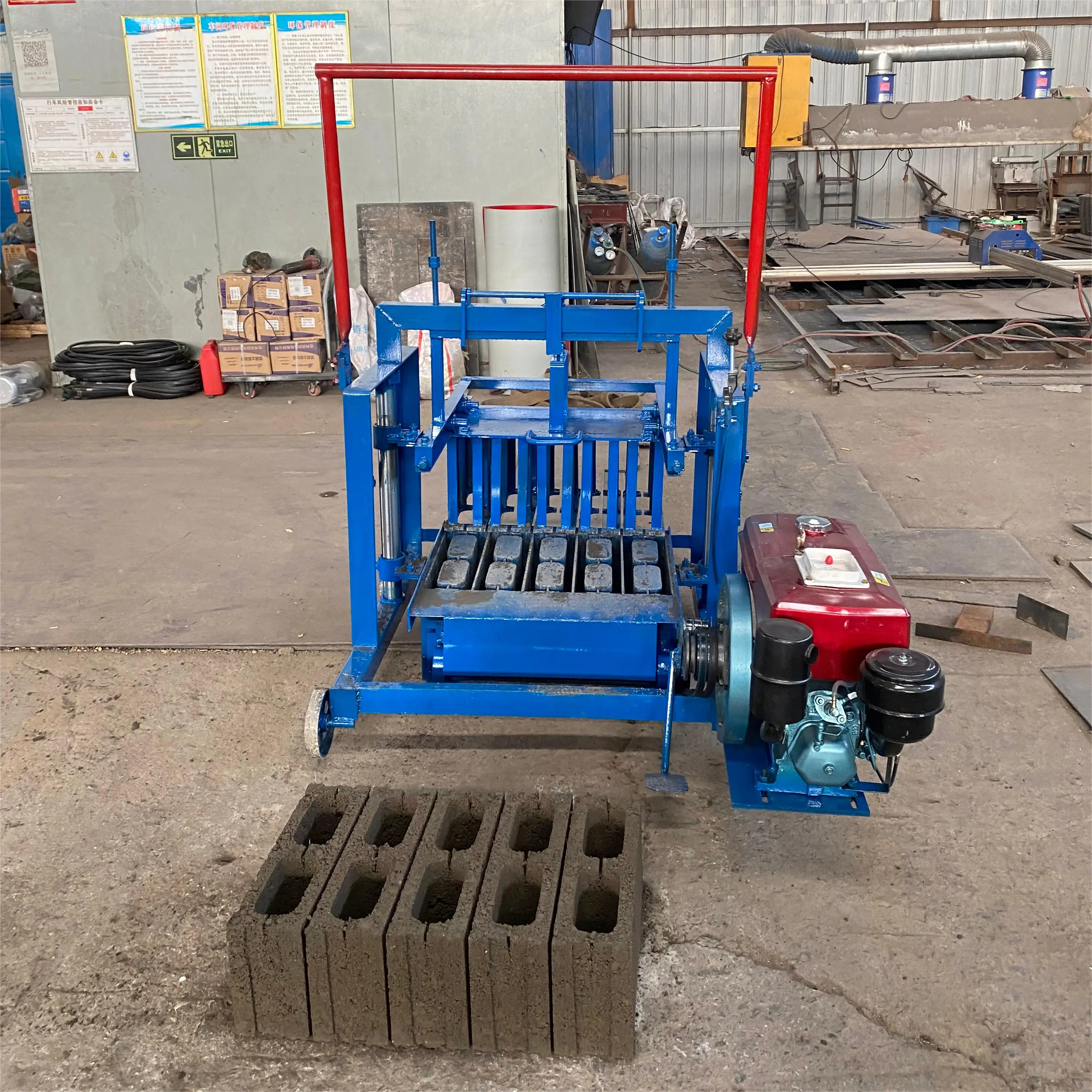 semi-automatic manual brick making-machine press best sales super quality hollow concrete block brick moulds making machine