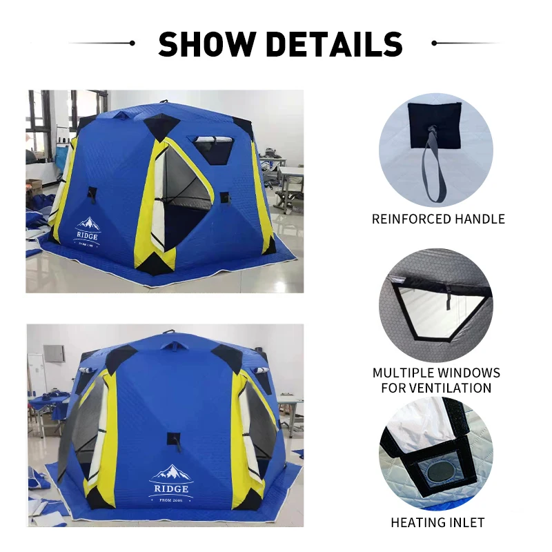 Flip Over House Camping Bed 2.5M Of Cotton And Extra Thick Winter Sun Tent Fashionable Beach Fishing Umbrella Tent