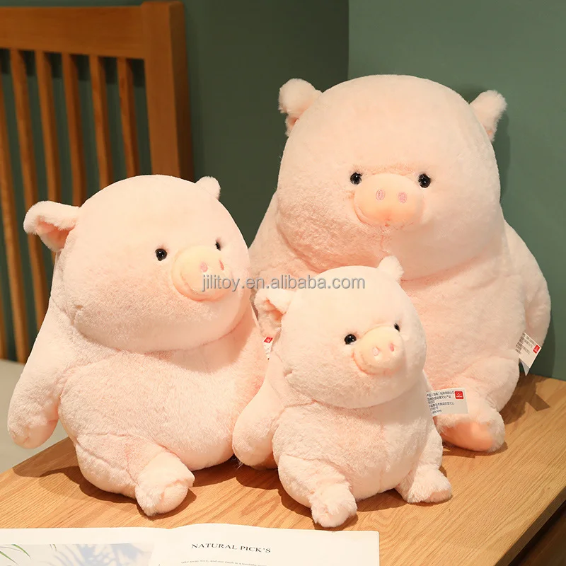 Custom chubby animal plush toy elephant bunny duck pig plush stuffed toy plush pillow gifts for friends