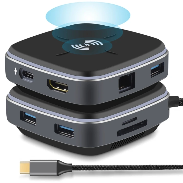 Высокое качество AY95 9 в 1 TYPE-C/USB-C HUB продлен док-станция для быстрой зарядки