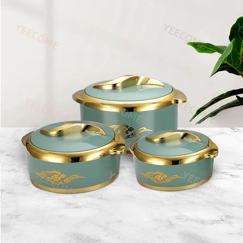 YJM3015-P емкость 1 5 + 2 л Заводская распродажа набор для подогрева круглой пищи 3 роскошных набора еды свежей запеканки