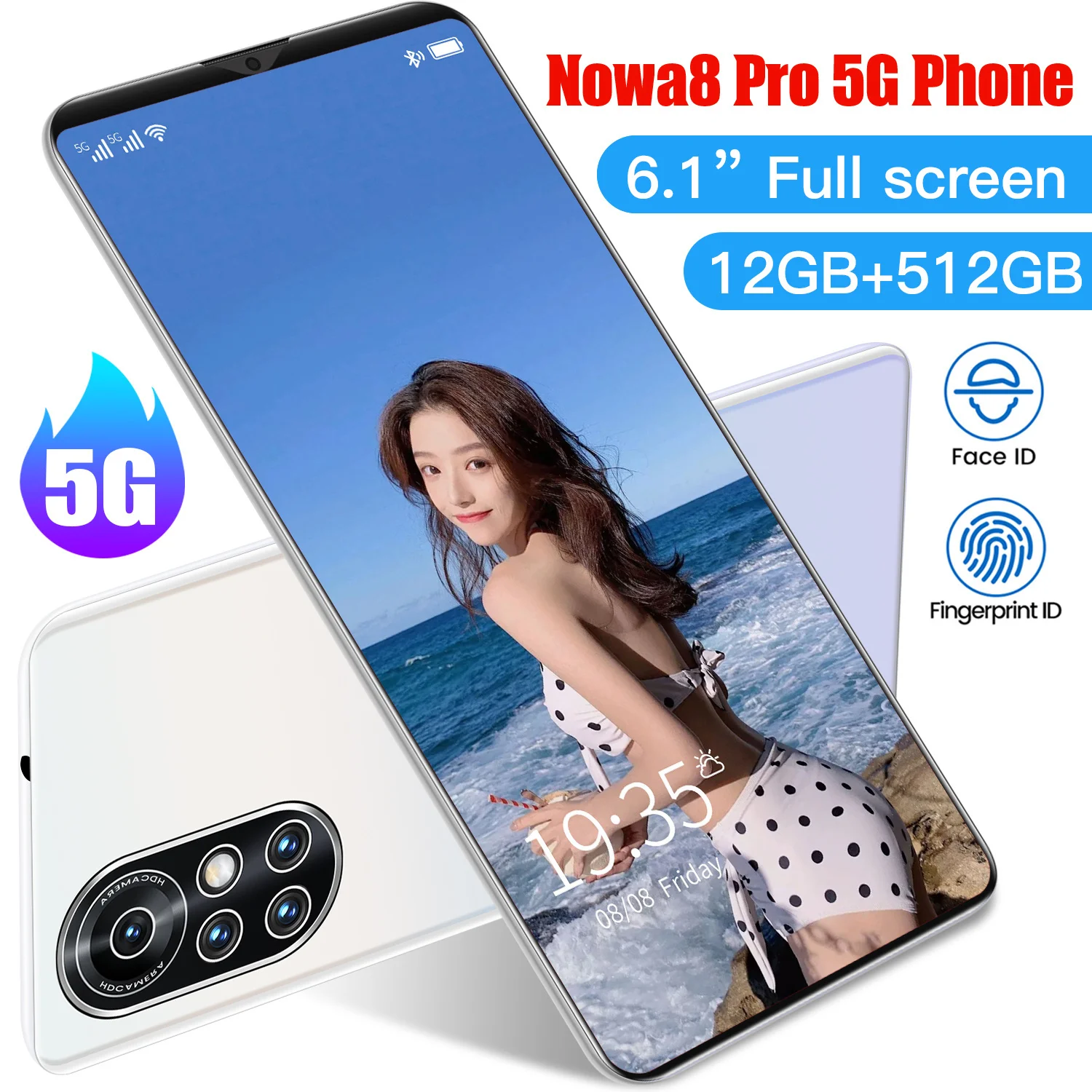  Бесплатная доставка 5G HD Двойная карта двойной режим ожидания бизнес большая память Android
